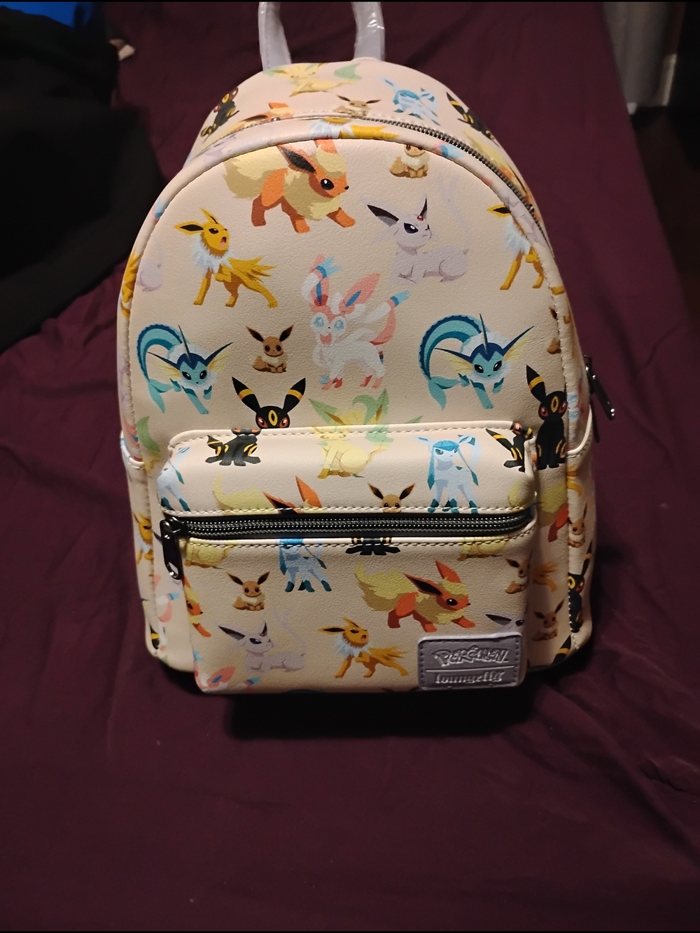 Loungefly Pokémon Eeveelutions Kids Mini Backpack - Cream